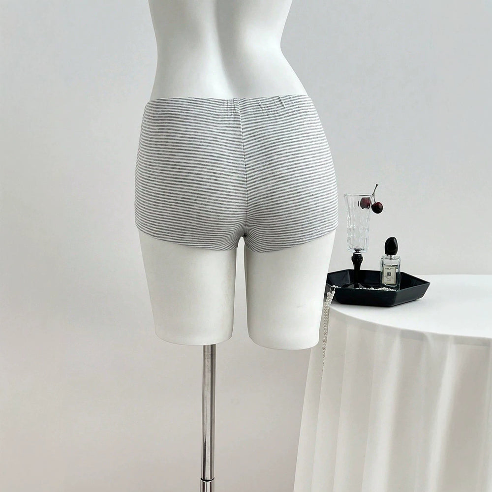 E2 - in stock - 95285#  us & europe hot girl low-rise striped bow casual summer women's shorts