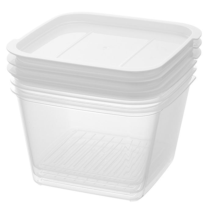 Refrigerator storage box Sealed fresh-keeping box Food grade freezer special meat frozen meat box Fruit food packing box