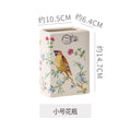 Ceramic vase flower arrangement ornament desktop decoration creative unique book-shaped decorative vessel living room entryway dining table vase