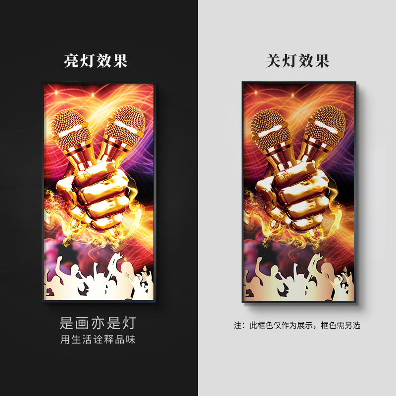 Bar decoration painting ktv dance hall clear bar box background wall ambient light painting hotel sexy beautiful woman hanging painting