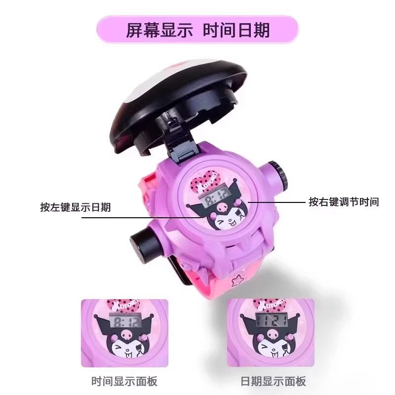 【factory direct】kids' projector watch - frozen, cartoon, light-up toy gift - kuromi