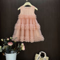 Export girl girl princess dresssummer tutu sundress new arrival girl sweet foreign style mesh fresh explosion