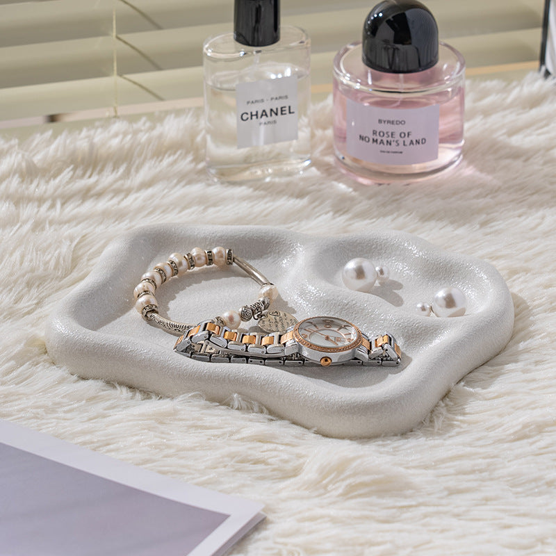 Insaccessible luxury desktop jewelry storage display tray popular photo props good-looking stylish tray storage tray