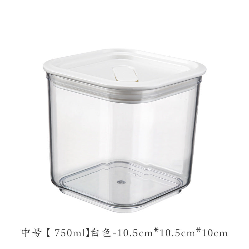 Food, snacks, grains, nuts, storage, sealed box, kitchen, living room, moisture-proof and dustproof, can be stacked with large storage tanks