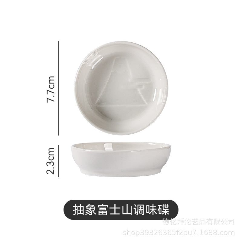 Ceramic animal flavor dish xiaodiefor homecreative sauce dish small soy sauce dish cute ketchup dish manufacturer wholesale