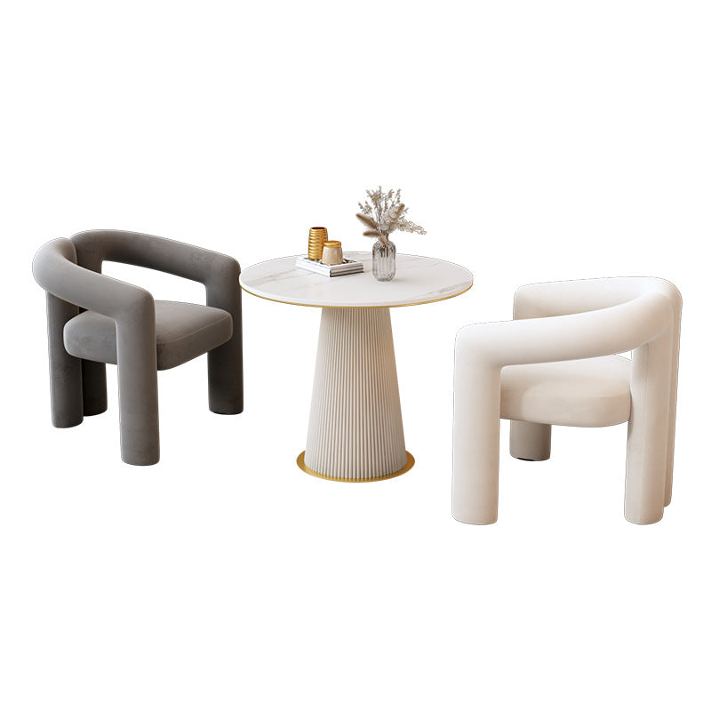 Cream style photo studio booth sofa selection table wedding dress shop order table beauty salon rest area negotiation table and chair combination