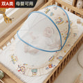 Foldable baby mosquito net canopy - portable baby yurt mosquito net for kids' beds - blackout, anti-mosquito, no installation required, full coverage