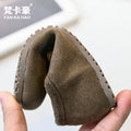 Vancahao girls' bowknot slip-on princess shoes -  spring/autumn new collection - soft sole birkenstock-style shoes for kids