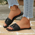 Export  summer new arrivalplus size slippers women's sandals women's easiest for matchflats one-line slippers lazy mule slippers