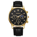 2023 new geneva men's business watch casual leather strap quartz sports watch men's watch wholesale