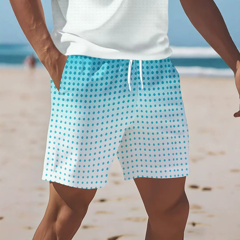 hot-selling men's polo shirt set, new summer two-piece casual short-sleeve and shorts set, dropshipping available