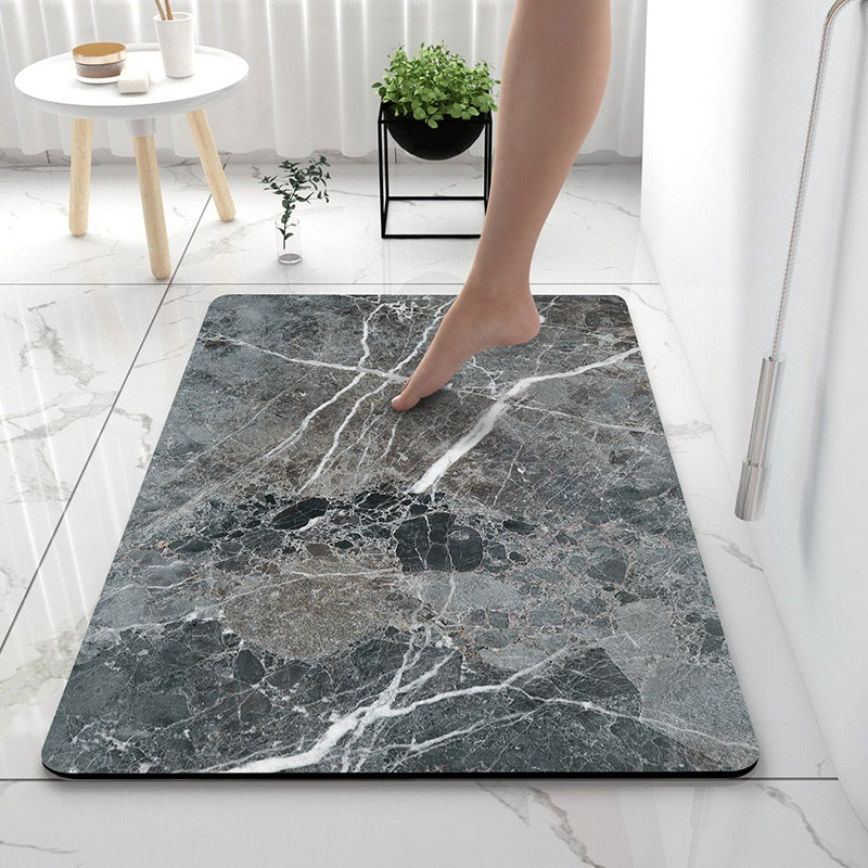 Soft diatom mud bathroom absorbent floor mat non-slip quick-drying foot mat toilet toilet door mat toilet carpet