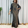 african cross-border sourcing: factory direct, european & american fashionable, slim-fit, stretchy, rhinestone & beaded maxi dress