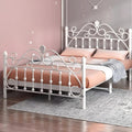 Wrought iron bed - thickened & reinforced, minimalist modern princess bed, trending online 1.8m, double bed, nordic single 1m, iron frame bed
