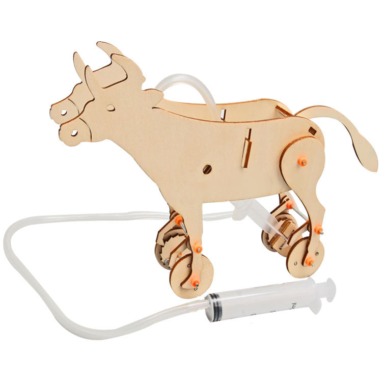 Science and technology small production air pressure cow DIY handmade primary school students stem education science experiment teaching aids wholesale