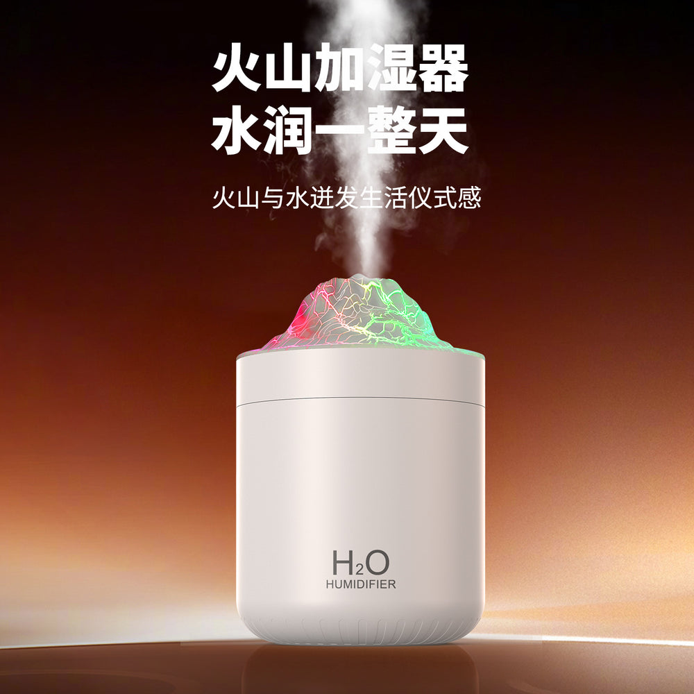 new arrival artificial volcano humidifier portable car air purifier usb water atomizer wholesale