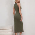 cross-border listing: new  women's original elegant versatile knitted slim-fit camisole dress