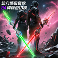 Kids' star wars light-up lightsaber toy - red flare, extendable, rotating, glowing giant sword, glow stick toy