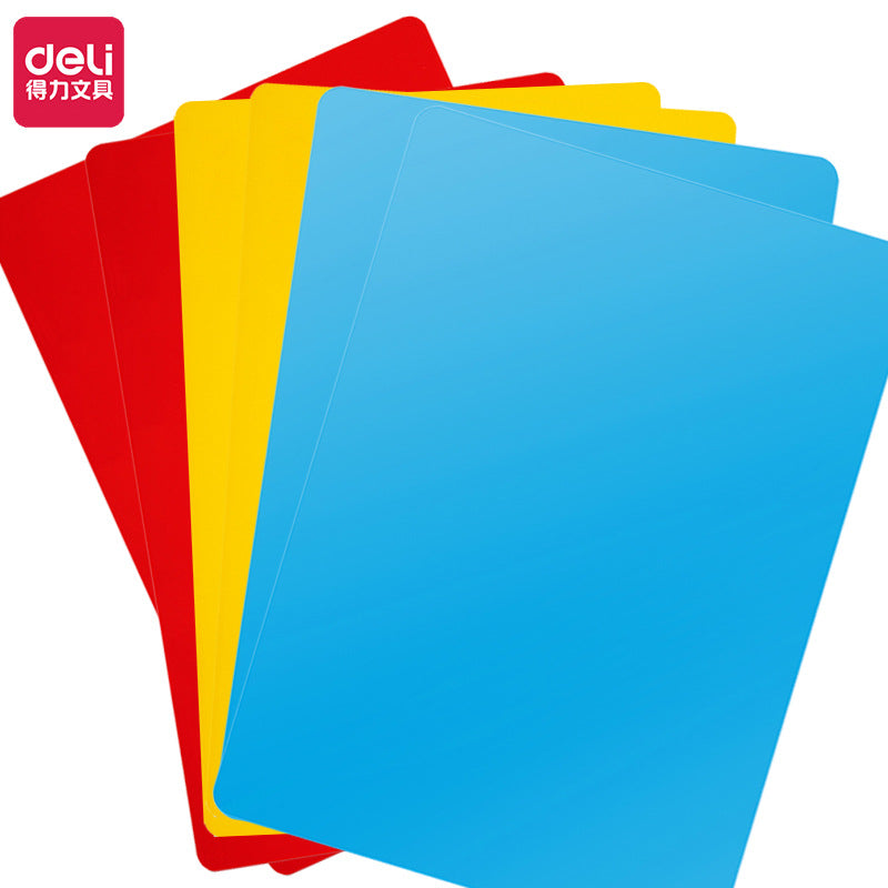 Deli 9353 writing pad exam paper copy board a4 plastic pad cardboard 297 * 210mm copy pad