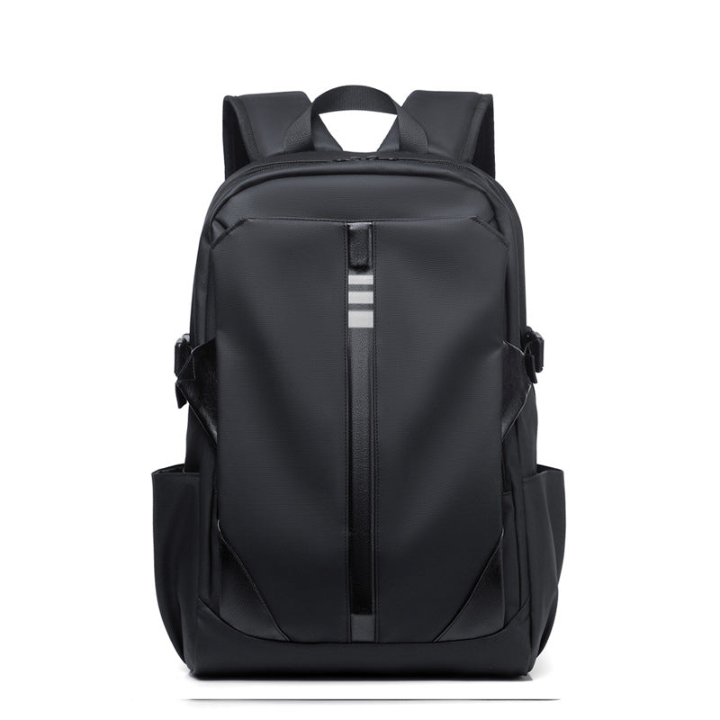 School bag large capacity dirt-resistant new large capacity casual backpack solid color business trip backpack student school bag