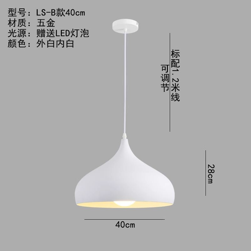 Minimalist industrial black projector light - retro creative restaurant, cafe, bubble tea shop, hot pot restaurant - unique pot lid pendant lamp
