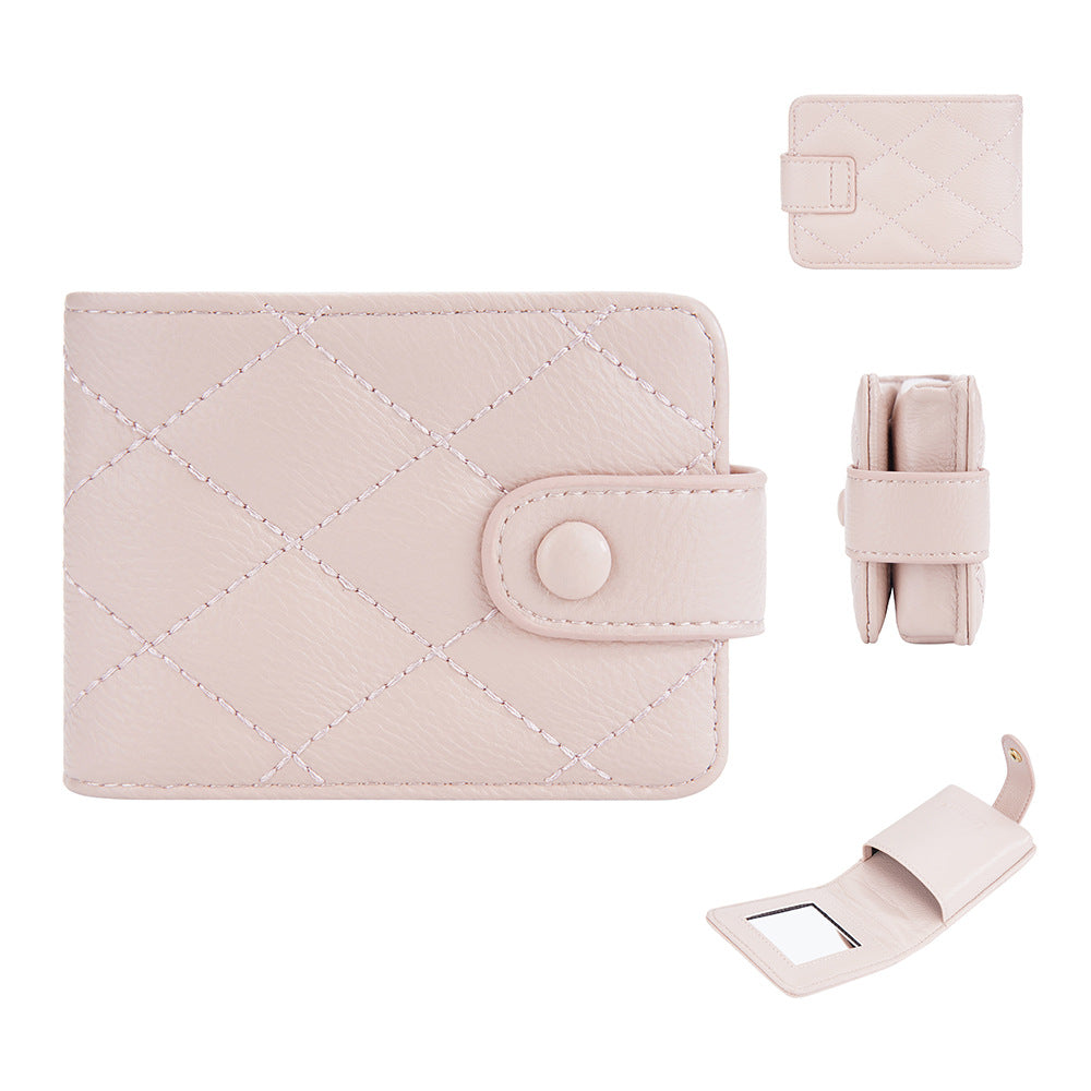 Baellerry's new mini fashion lipstick bag Korean version rhombus buckle change bag with lenses cosmetic bag