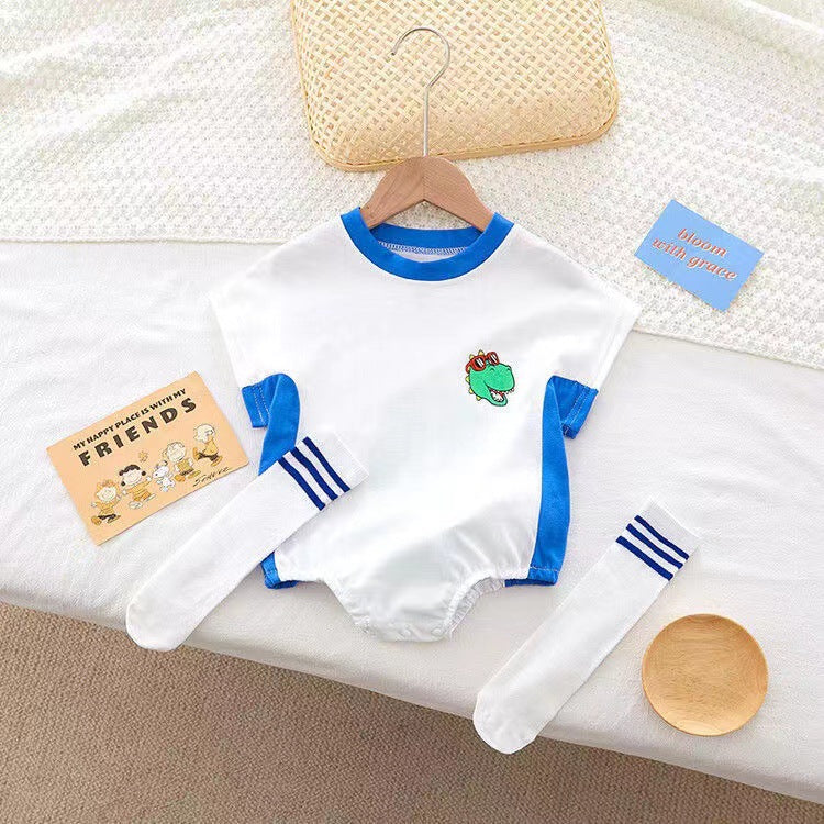 Newborn infant triangle romper - summer cute & adorable bodysuit - stylish one-piece for baby boys & girls