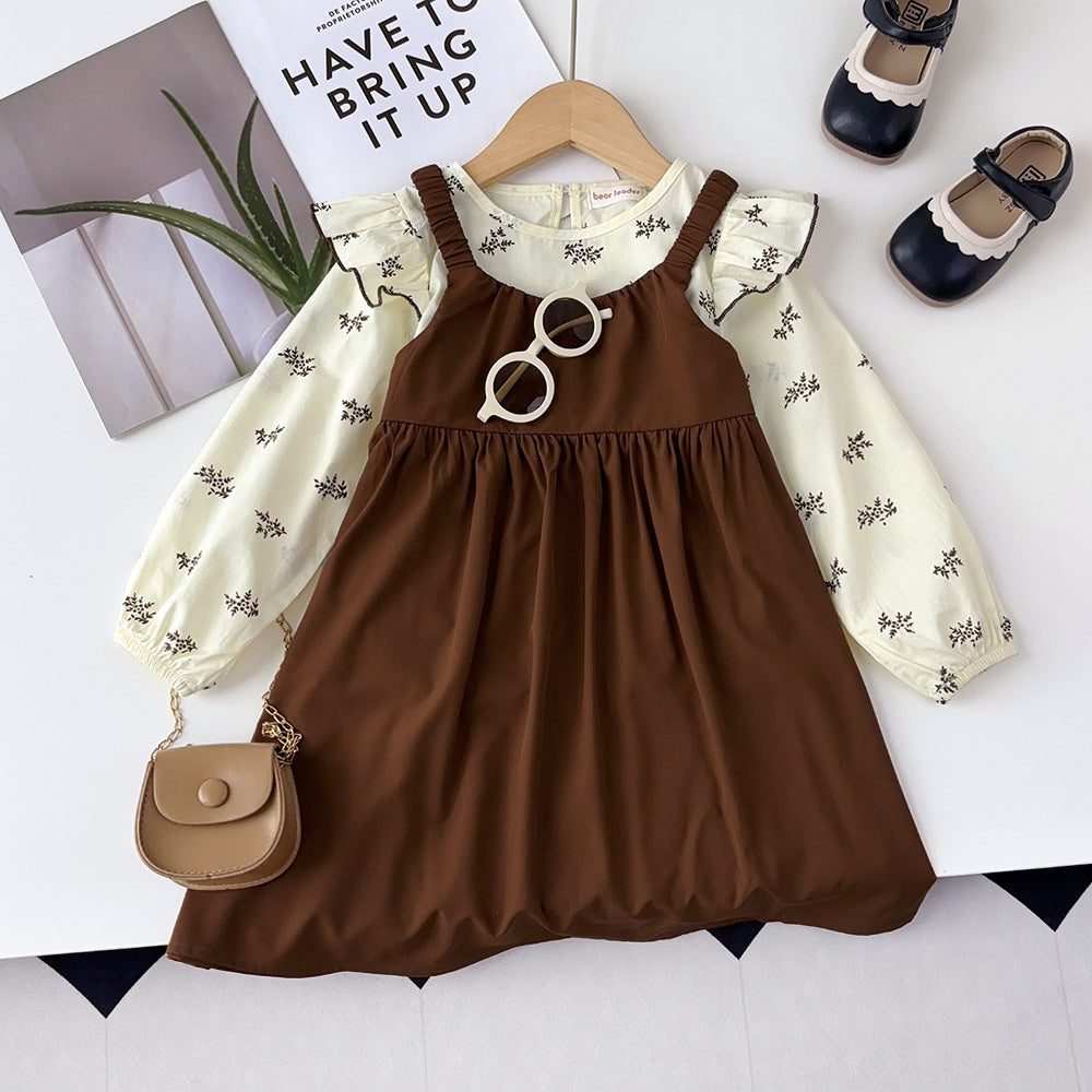 Spring & fall baby girl printingtopsins style easiest for matchlong sleevesshirt japanese and korean style new arrivalgirl doll shirt