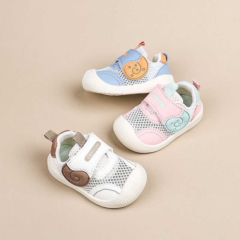 Baby spring/summer soft-soled prewalker shoes - functional infant & toddler shoes - soft-soled, breathable mesh shoes for boys & girls