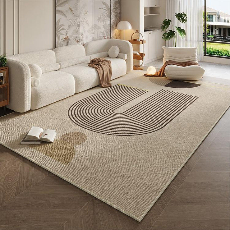 Cream style living room carpet accessible luxuryclassy sofa coffee table blanket for home non-slip carpet foot pad bedroom bedside blanket