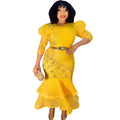 new african cross-border fashionable slim-fit sequin evening dress gown