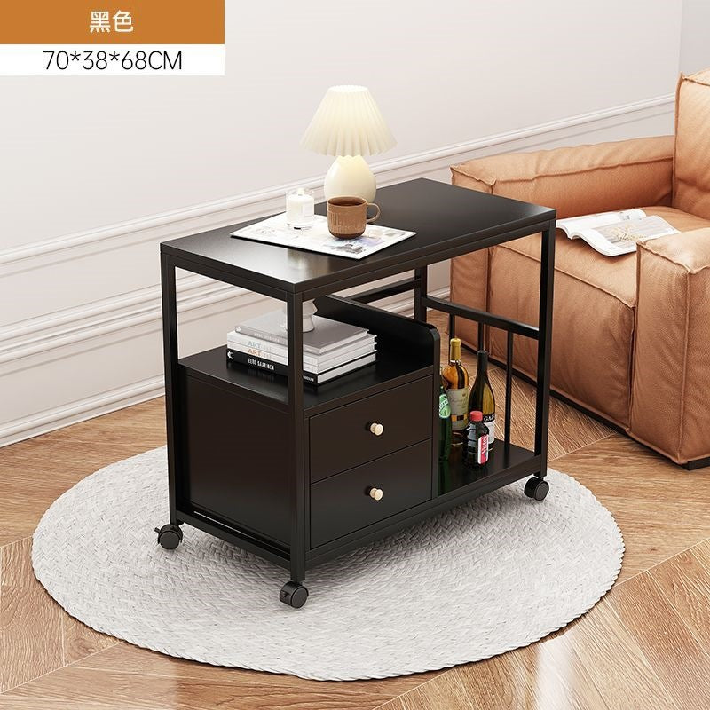 Sofa side table tea cabinet for home small coffee table modern casual corner table small table balcony simple small tea table side cabinet
