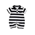 Newborn baby summer romper - full month celebration bodysuit - unisex short sleeve lightweight summer outfit for newborns - baby onesie