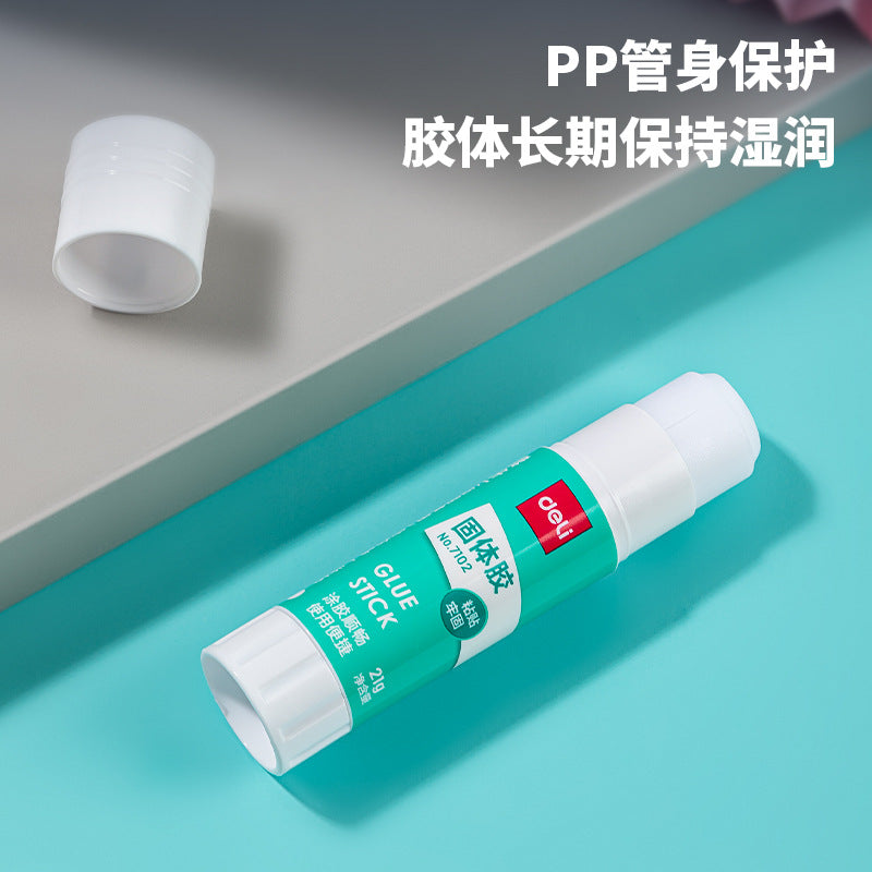 Deli Stationery 7102 Solid Glue 21g Handmade Glue Solid Glue Student Children's Kindergarten Medium Glue Stick