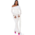 Amazon cross-border fashion: new autumn collection - elegant solid color one-shoulder long sleeve ribbon tie slim-fit mesh dress (europe & america)