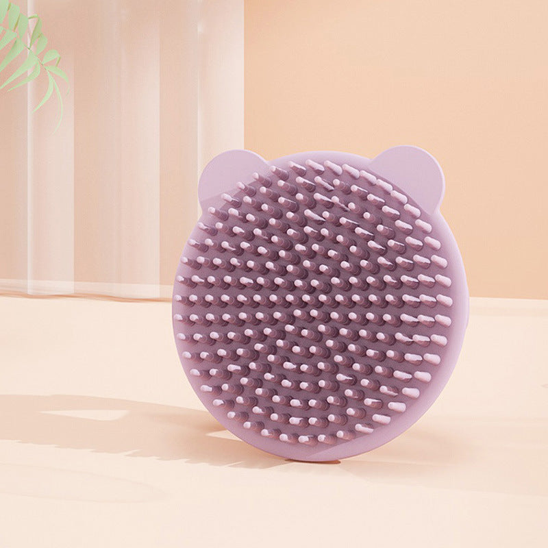 Baby shampoo brush silicone comb - gentle cleansing for newborns & infants - essential bathing & hair washing tool