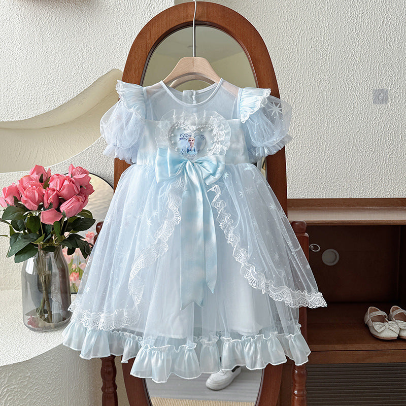 summer girls' ice princess bowknot princess dress - fluffy tulle dress - clearance sale (limited sizes available)