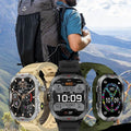 outdoor sports 3atm waterproof c28 smart bracelet watch 2.02inch - flagship edition with bluetooth calling and heart rate monitoring