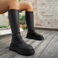 Women's boots: new autumn/winter  collection - chunky heel, retro "maillard" style, high boots, plus size available, wholesale for cross-border e-commerce