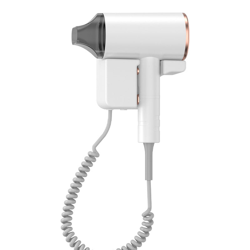 Hotel hair dryer, wall-mounted salon-style high-power hair dryer, punch-free design, home/dorm room high-speed hair dryer