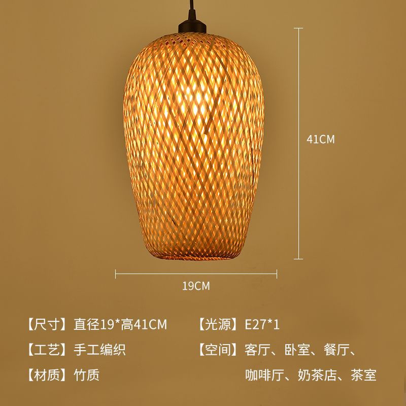 Straw hat chandelier southeast asian rattan creative bamboo art restaurant wedding store hotel b&b lampshade bamboo woven decorative chandelier