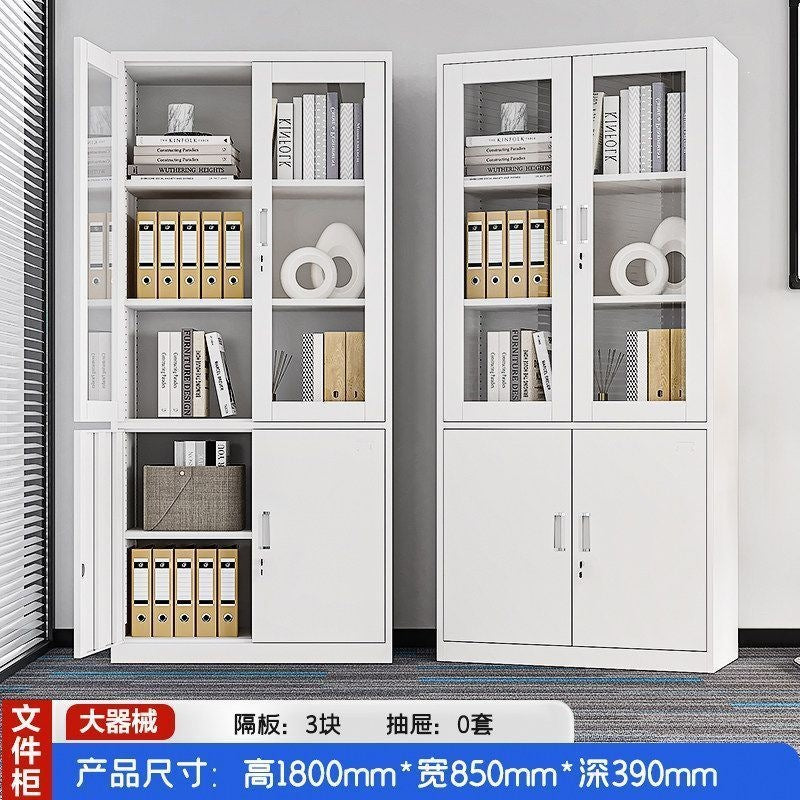 Heavy-duty steel office file cabinet - steel document cabinet for financial records, accounting files, and storage - low profile storage unit