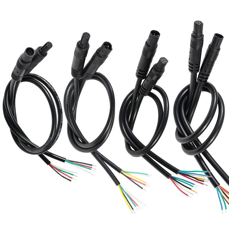 Applicable to rearview mirror head BMW cable 4-pin 568-hole male and female recorder extension cable camera ambient light extension cable