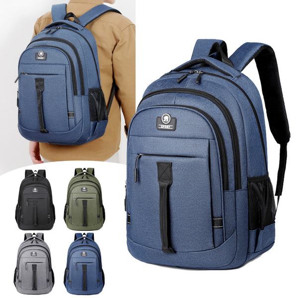 New reflective strip backpack can hold computer laptop bag men's commuter backpack large capacity schoolbag