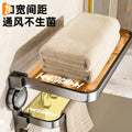 Suction cup bathroom towel rack gun gray punch-free towel rack bathroom storage rack bathroom shower room storage bracket