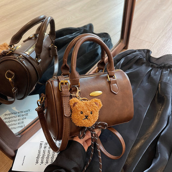 Manufacturer 2025 New Large Capacity Boston Women's Bag Fashion Handheld One Shoulder Oblique Cross Pillow Bag Women