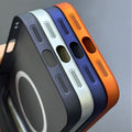 Suitable for iphone17 excimer frosted magnetic phone case apple 16 skin-like simple large window pc mobile phone case