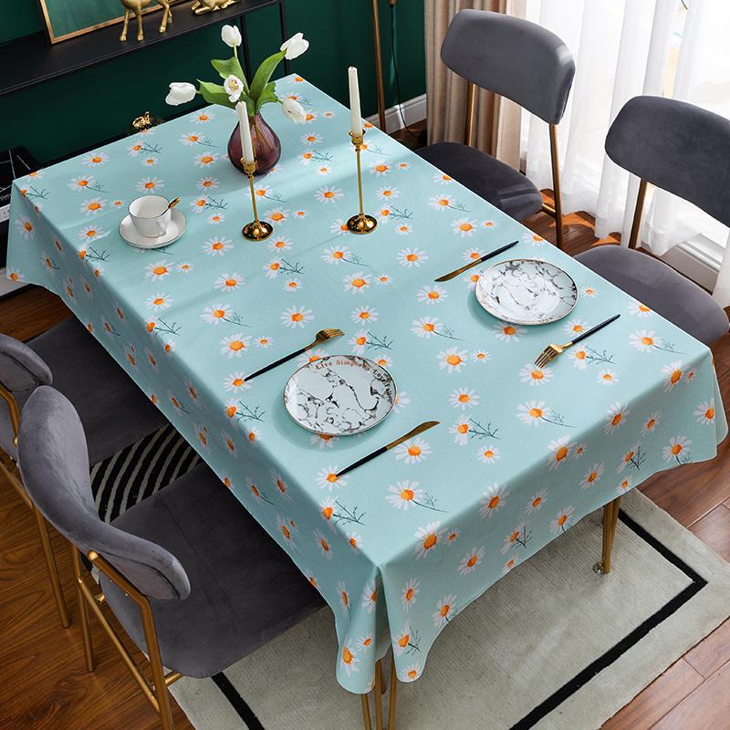 new premium light luxury tablecloth - waterproof, oil-proof, heat-resistant, wash-free pvc minimalist dining table cloth, tablecloth, coffee table cloth
