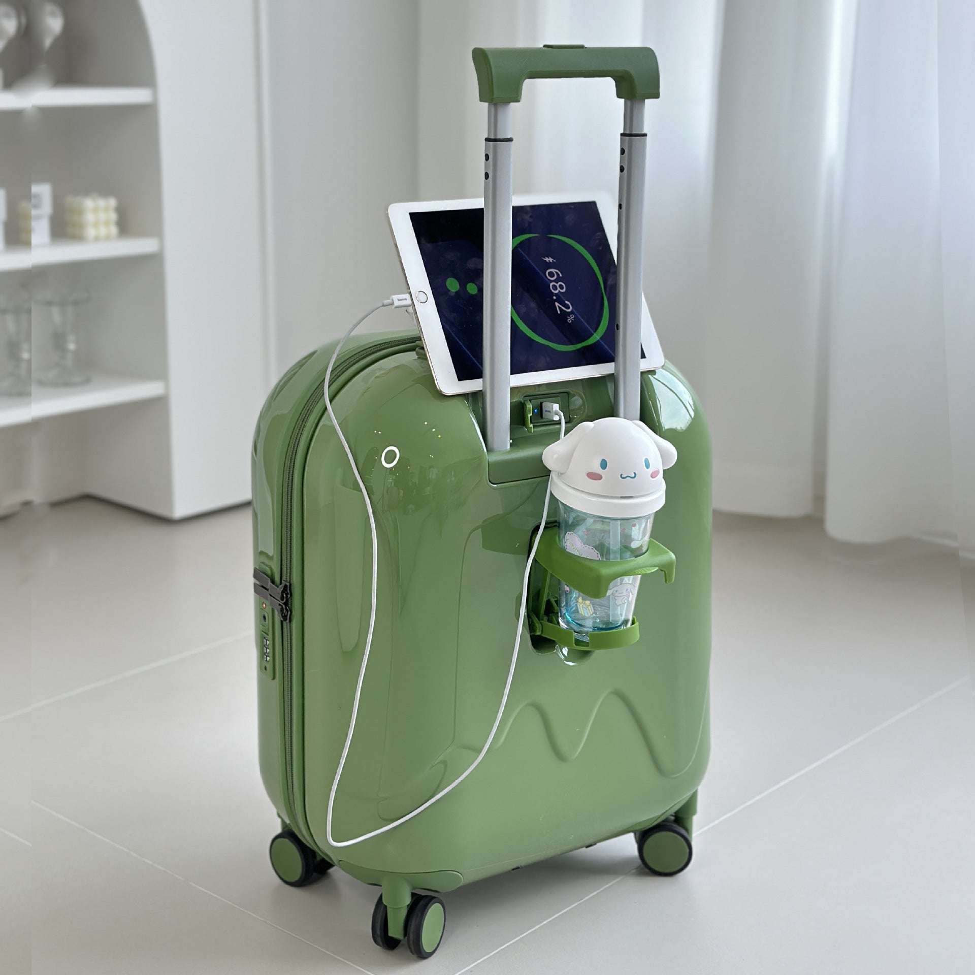 Children's suitcase 20-inch boarding case 24-inch trolley case 26-inch anti-drop suitcase Password box Gift bag