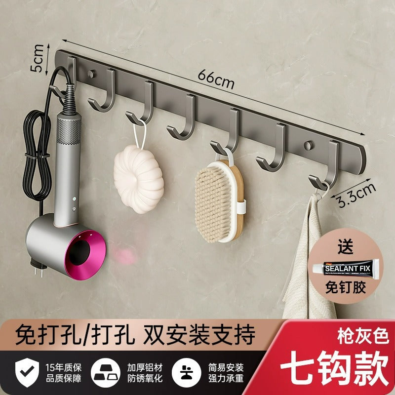Heavy-duty adhesive hooks - no drilling required! perfect for bathrooms, tissue, towels, clothes, and hats. stick-on hooks for behind doors, wall-mounted, and over-the-door use